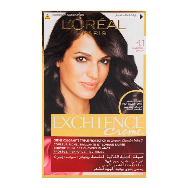 L'Oreal Paris Excellence Hair Color Profound Brown 4.1