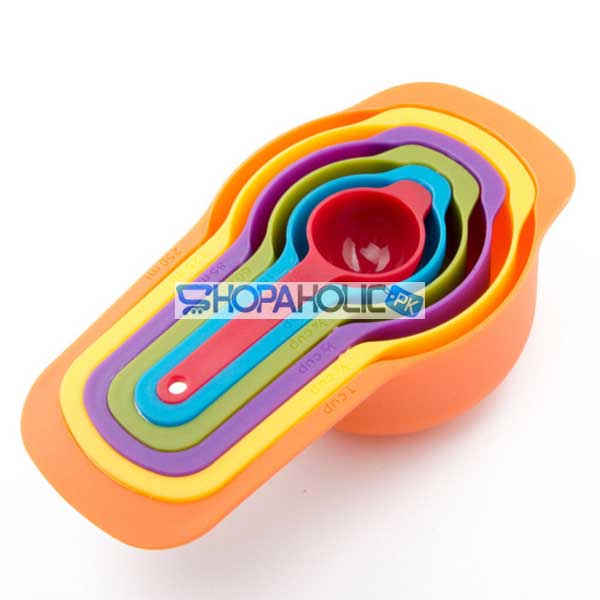 (Set of 6) Plastic Measuring Cup Spoon