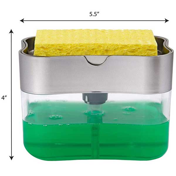 Multi Press Soap Dispenser + Sponge Box