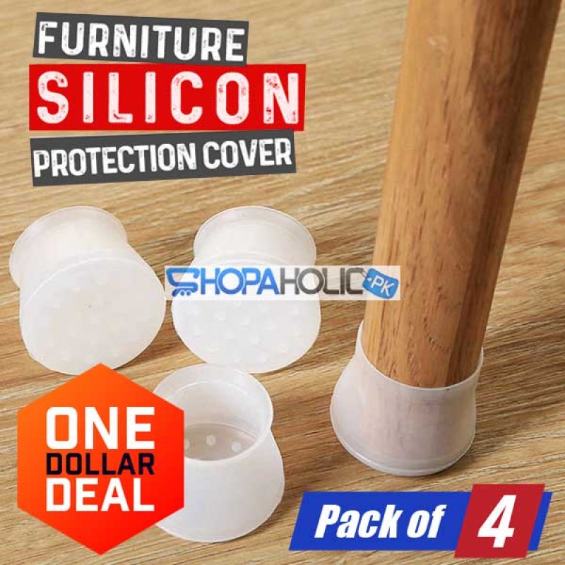 Set of 4 (One Dollar Deal) Furniture Silicone Protection Cover
