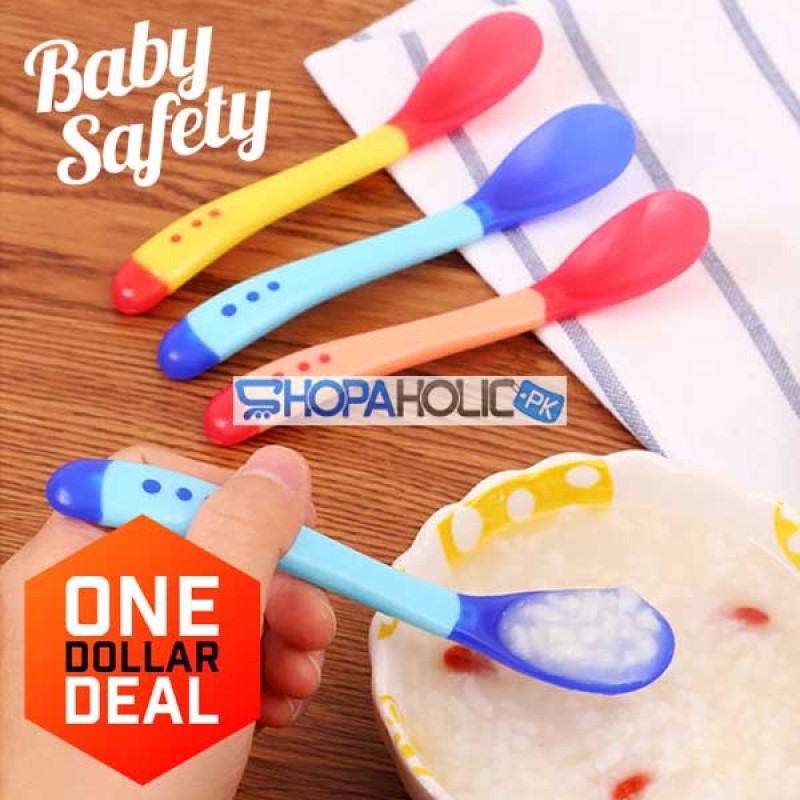(One Dollar Deal) Baby Safety Temperature Sensing Spoon (1 Piece)