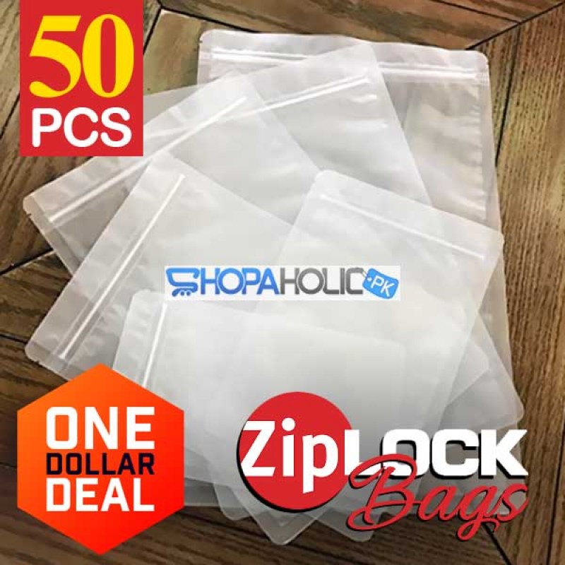 50 Pcs (One Dollar Deal) Ziplock Bags
