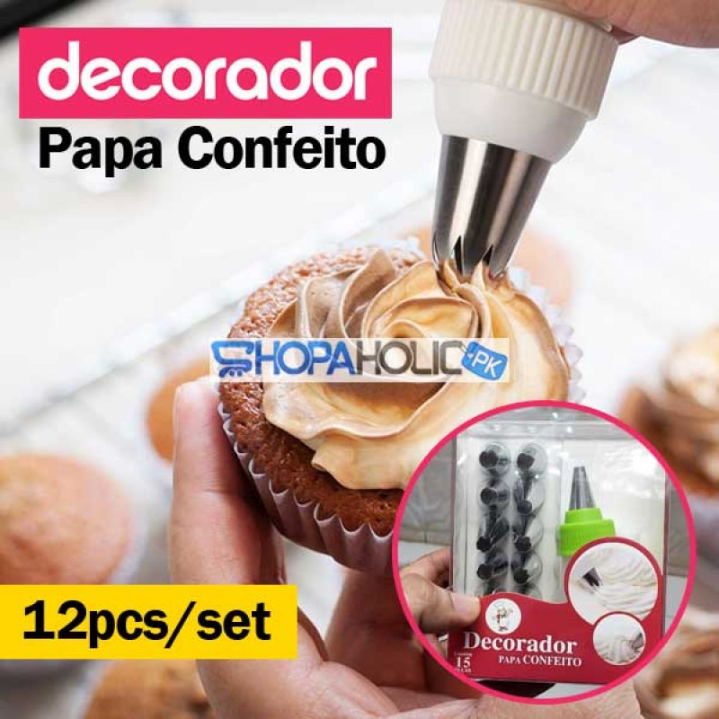 Set of 12 Decorador Papa Confeito