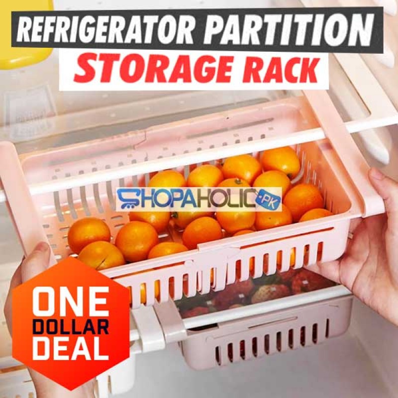 (One Dollar Deal) Fridge Partition Storage Tray