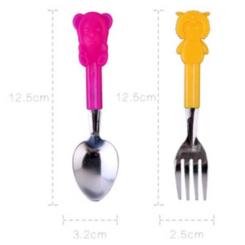Set of 2 (One Dollar Deal) Children's Spoon & Fork