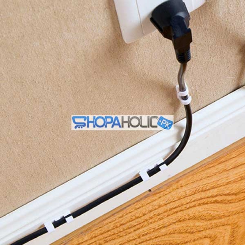 (One Dollar Deal) 20pcs Wire Cord Holder Cable Clips