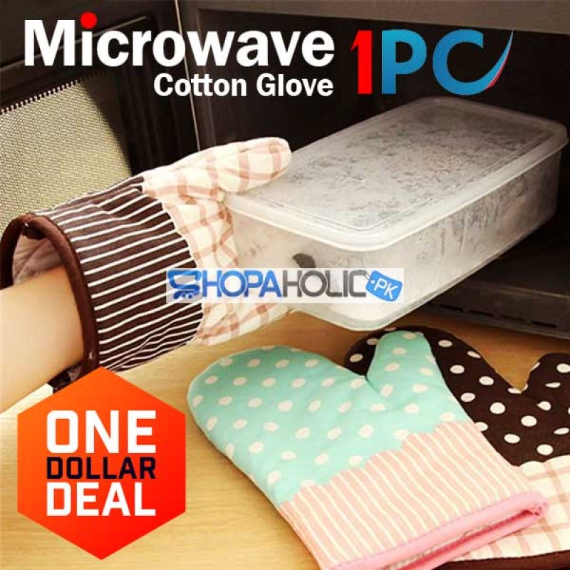 (One Dollar Deal) 1Pc Microwave Cotton Glove