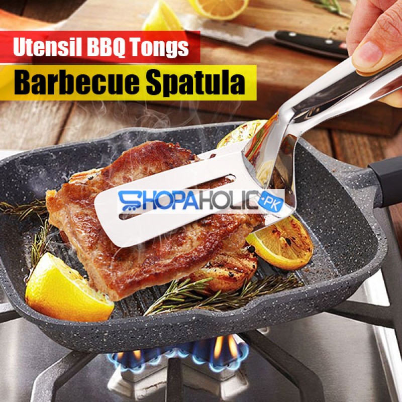 Utensil Stainless Steel BBQ Tong