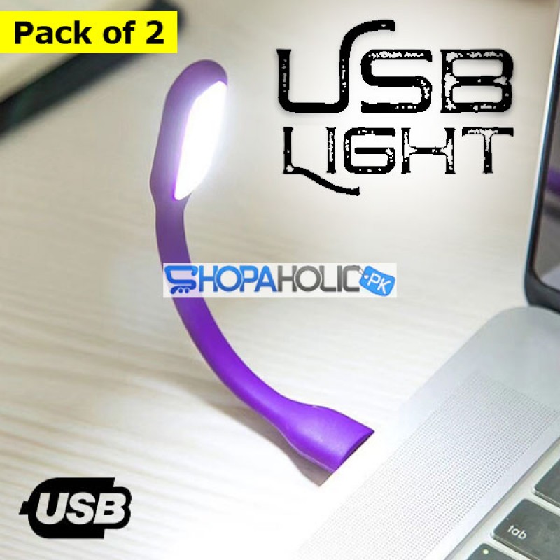 (Pack of 2) Flexible Portable Mini USB LED Light