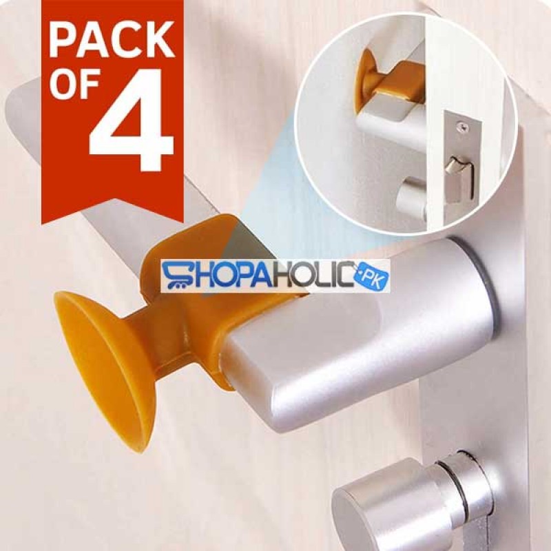 (Pack of 4) Silence Silicone Door Stopper