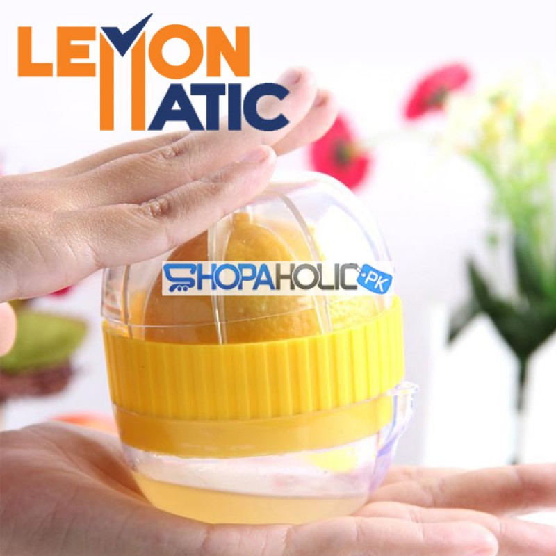 Manual Lemon Matic Juice Extractor Mini Device *(Size: 8.5 x 7 cm)