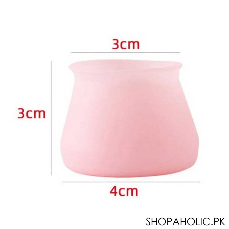 (Set of 4) Furniture Silicone Protection Cover - Pink