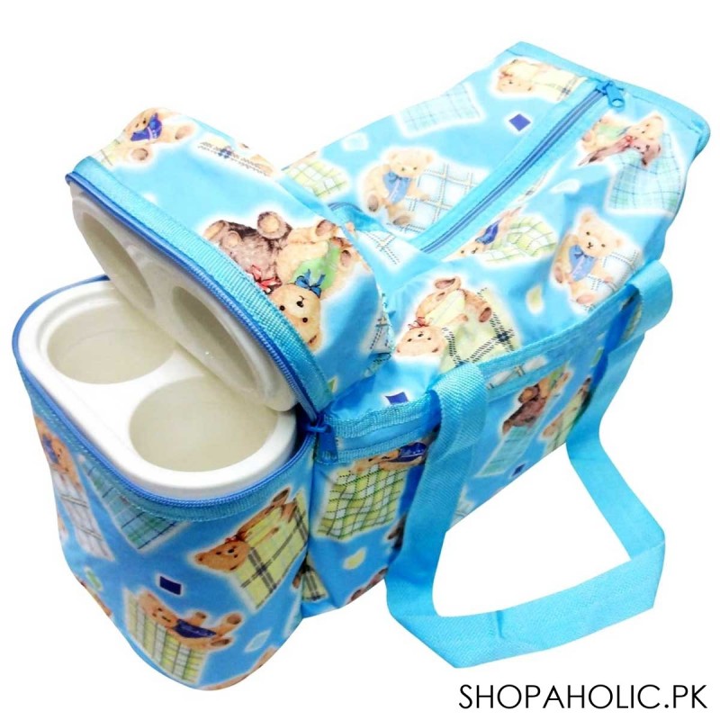 Baby Diaper Multifunction Mother Maternity Bag with 2 Bottle Warmer Compartments