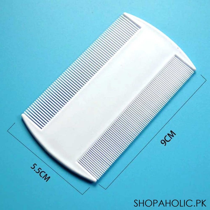 Double Sided Anti Lice Comb - White