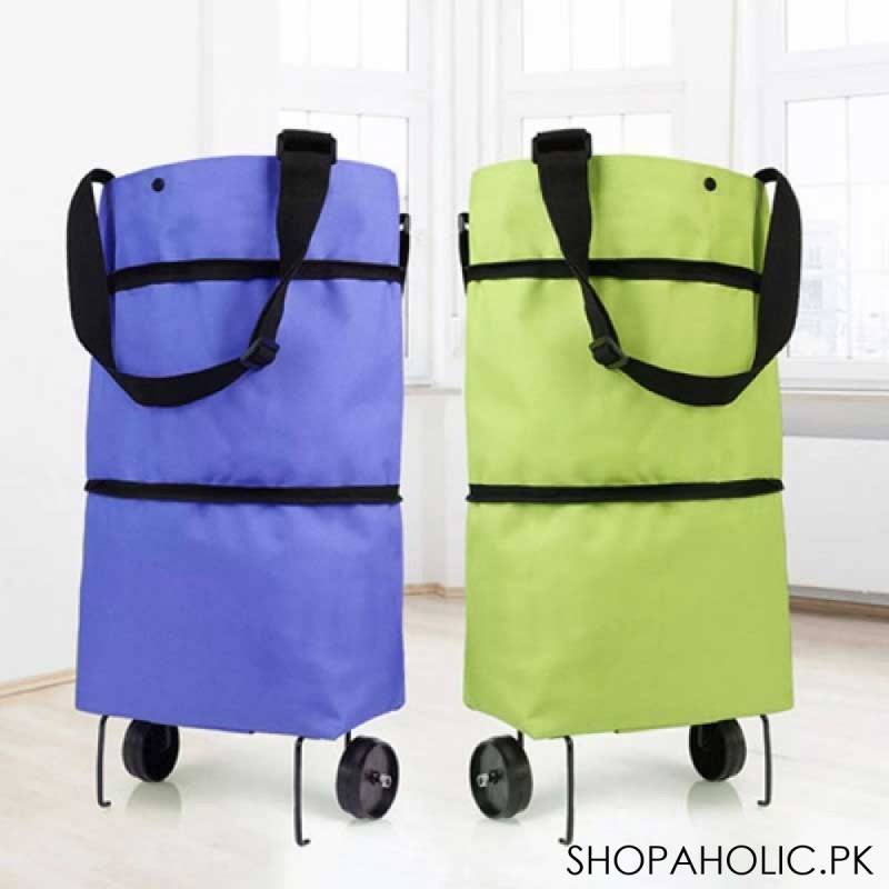 Folding Shopping Pull Cart Trolley Bag with Wheels