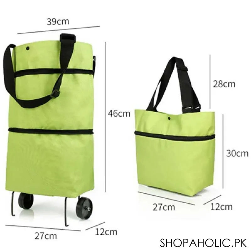 Buy Folding Shopping Pull Cart Trolley Bag Price in Pakistan