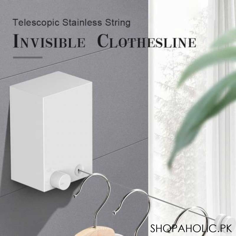 Heavy Duty Stainless Steel Wall Mounted Telescopic String Invisible Clothesline