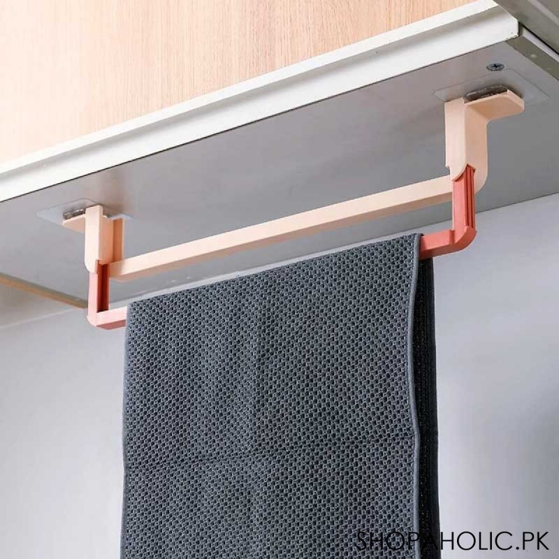 Double Layer Slippers And Towel Rack Wall Mounted Retractable