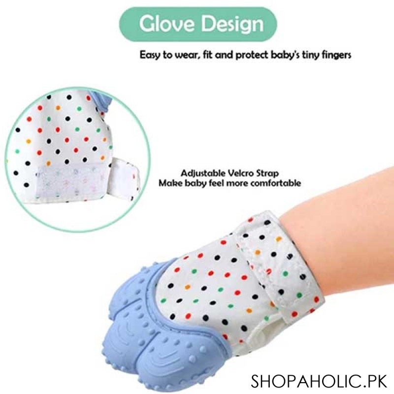 Silicone Baby Teether Mitten Glove