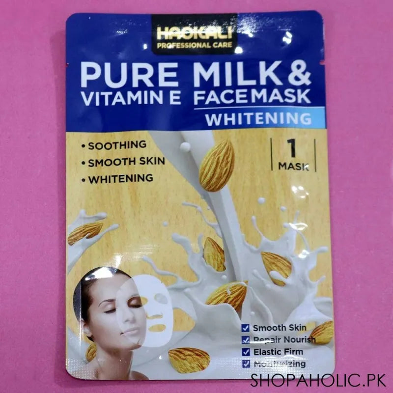 Buy Haokali Pure Milk and Vitamin E Face Mask Price in Pakistan