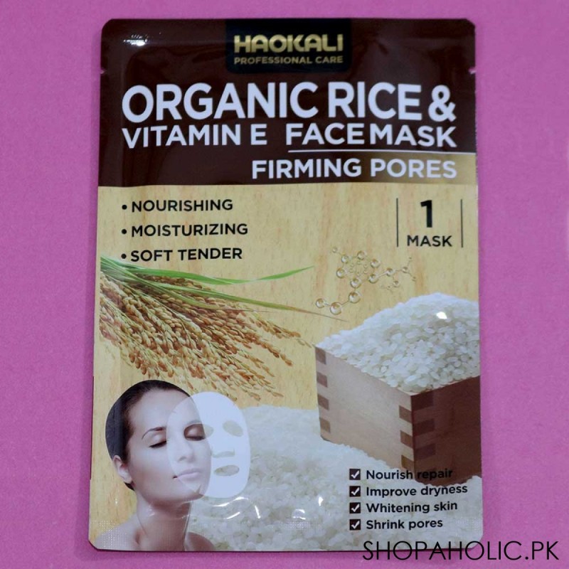 Haokali Organic Rice & Vitamin E Face Mask