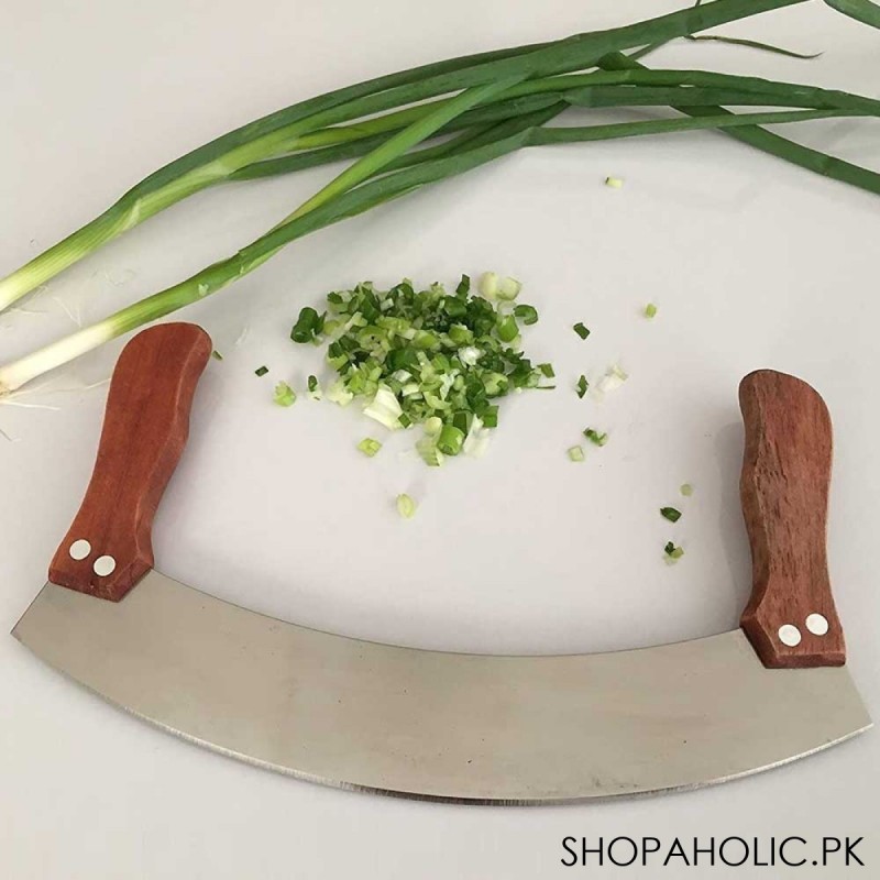 Mezzaluna Rocking Vegetable Chopper and Mincing Knife