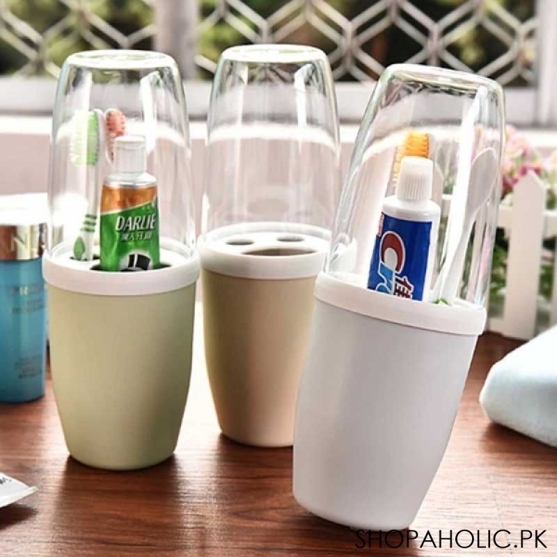 Countertop Toothpaste Holder with Cup