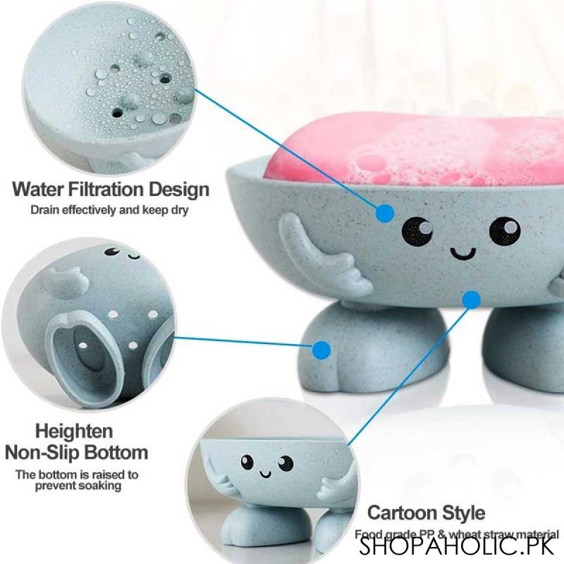 Cute Smiley Soap Dish for Kids Children
