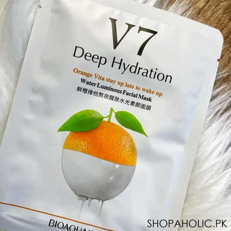 BIOAQUA v7 Deep Hydration Orange Water Luminous Facial Mask