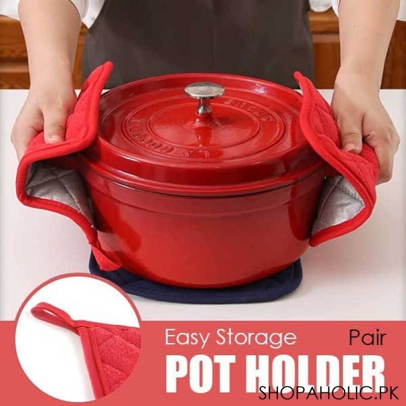 Pair of Pot Holder (Random Colour and Design)