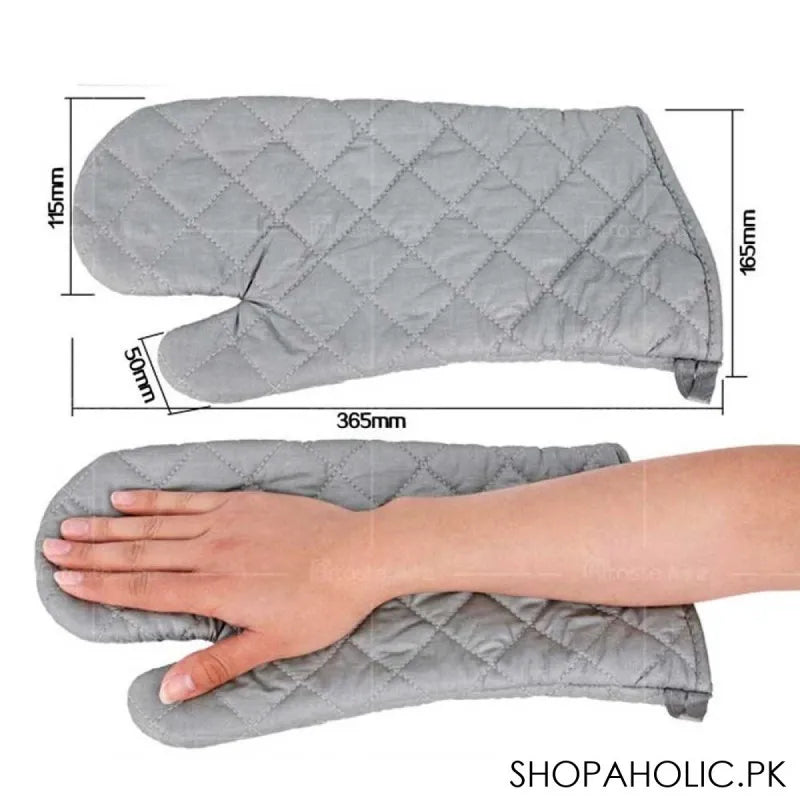 Buy 2Pcs Long Heat Resistant Kitchen Gloves Price in Pakistan