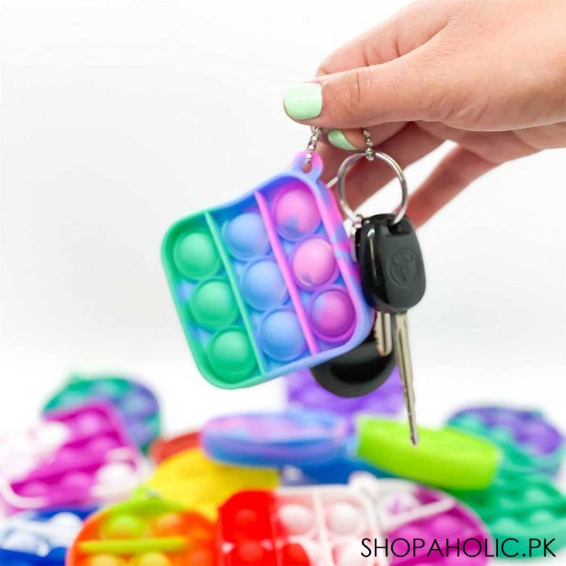 Mini Bubble Pop It Fidget Toys Keychain