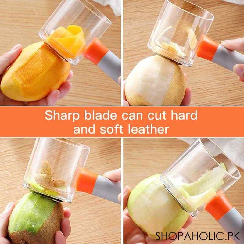 Can Store Fruit Peeler with Trash