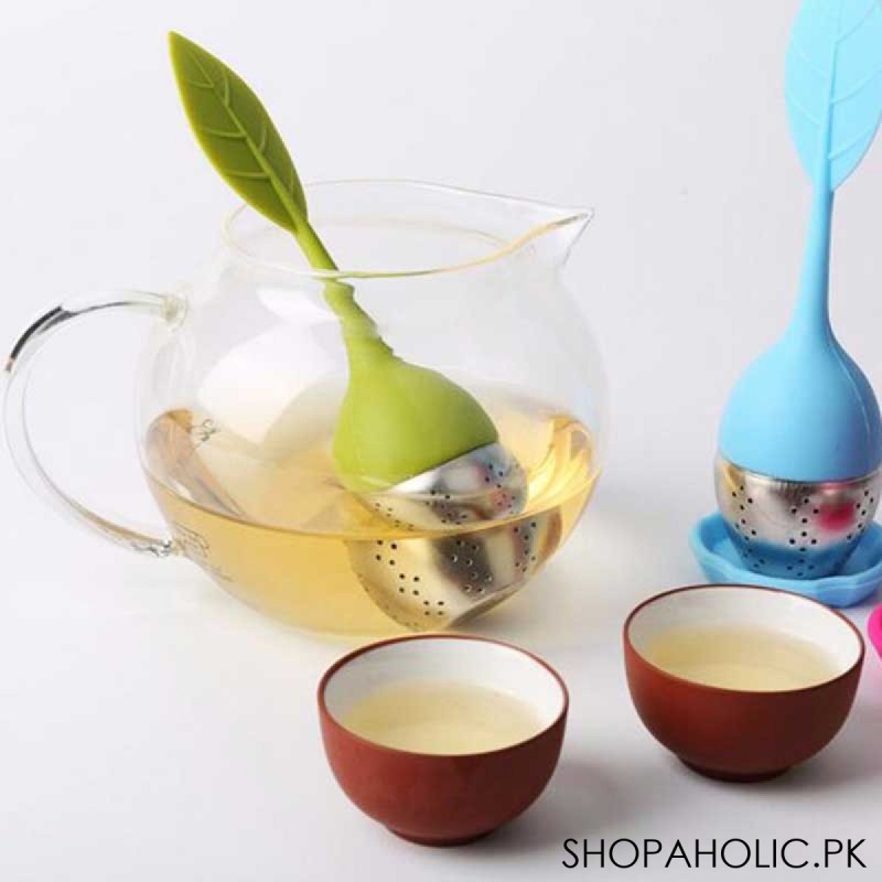 Silicone Leaf Tea Infuser with Leaf Handle