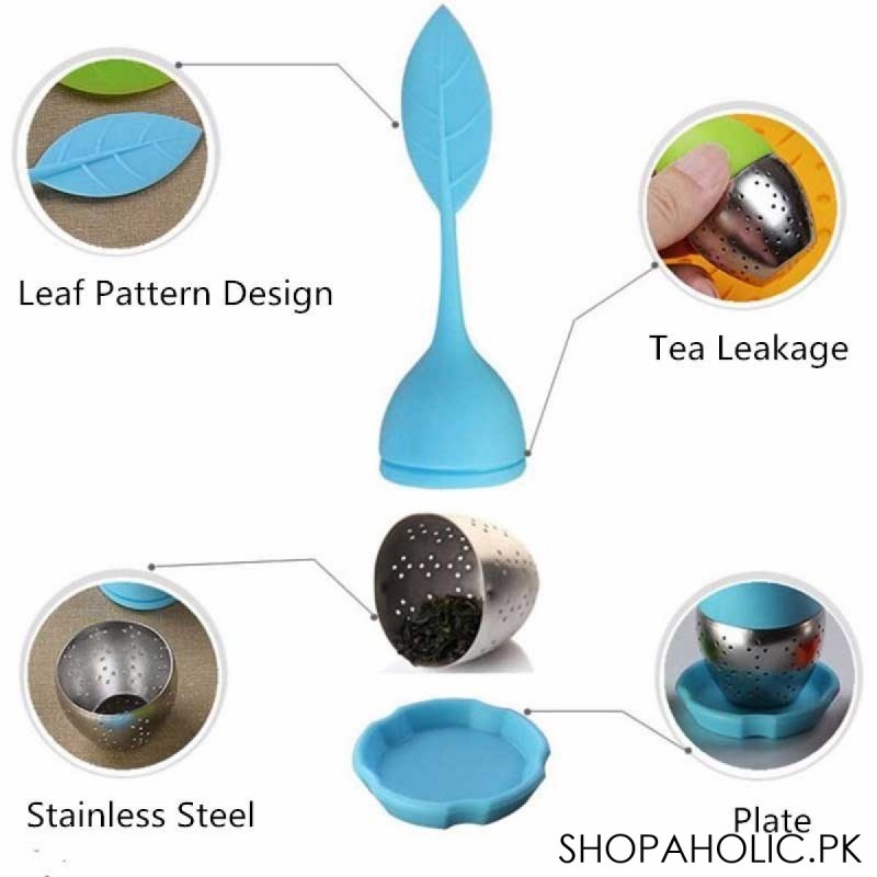 Silicone Leaf Tea Infuser with Leaf Handle