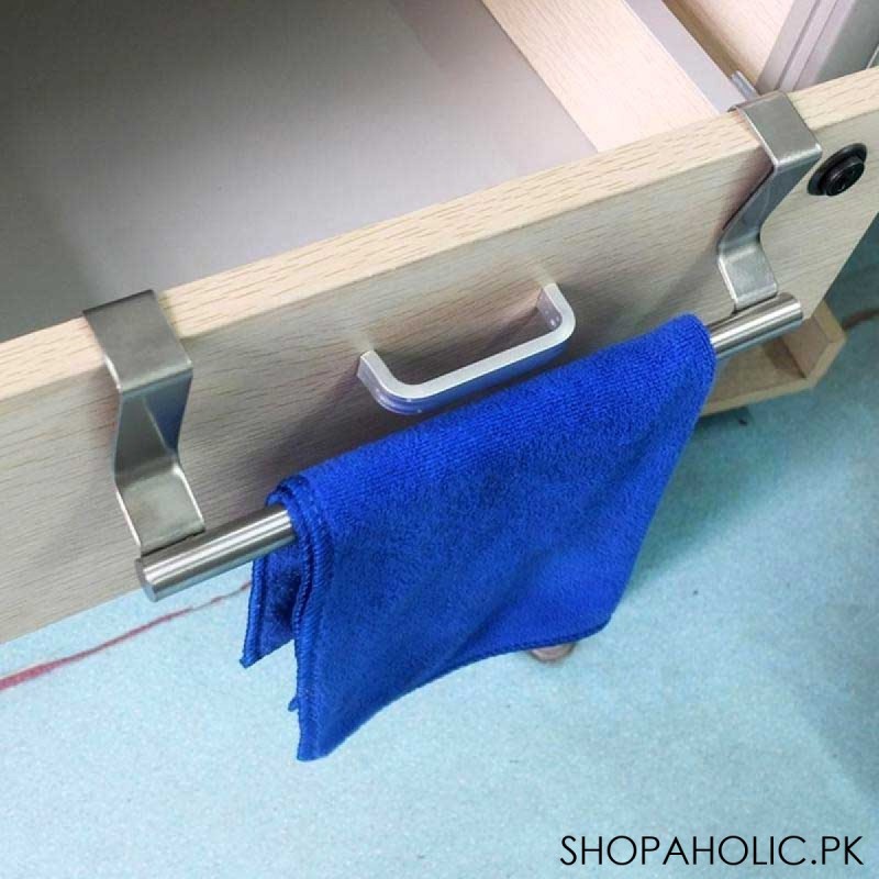 Towel Holder Over Kitchen Cabinet Door (Small)
