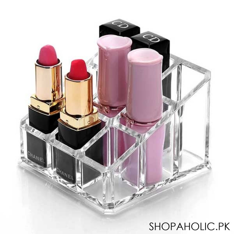 Acrylic Lipstick Organizer with 9 Grids Store