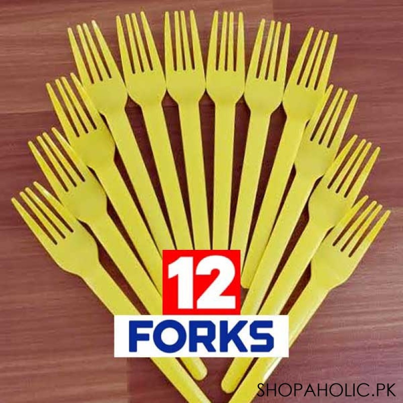 (Set Of 12) Plastic Forks - Highest Quality