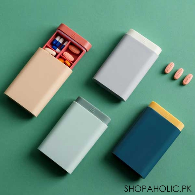Mini Portable Travel Medical Case 6 Slots Pill Organizer
