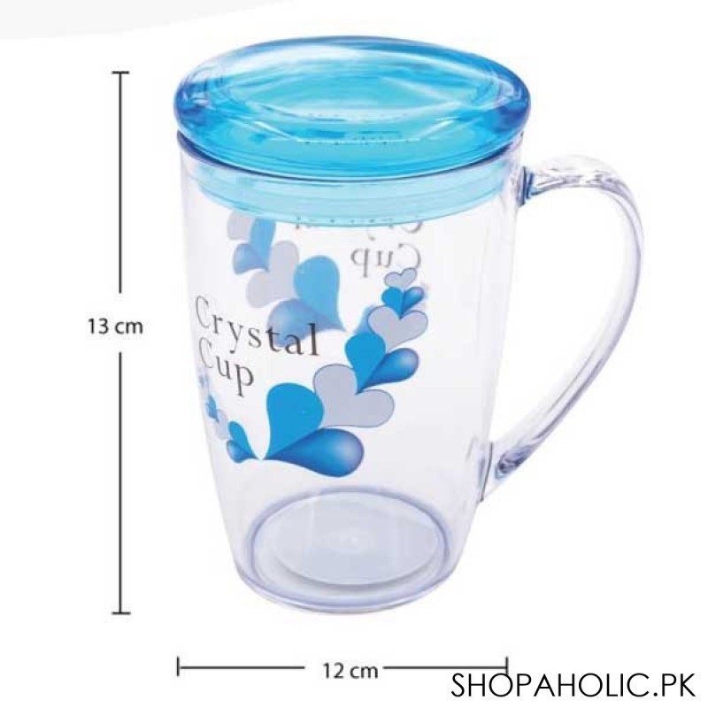 Crystal Cup With Airtight Lid - 260 ML