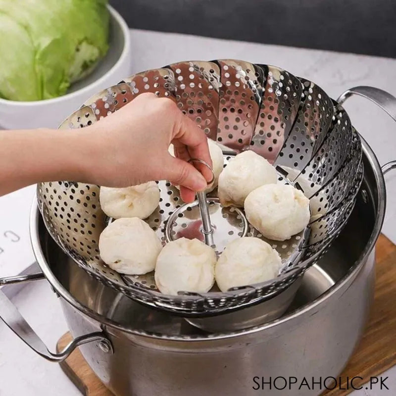 Buy Collapsible Stainless Steel Steamer Price in Pakistan