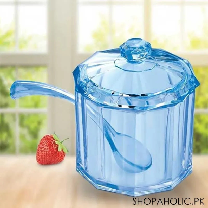 Buy Novel Diamond Sugar Pot With Spoon Price in Pakistan