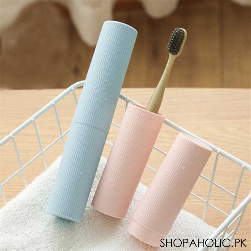 (Set of 3) Portable Toothpaste and Toothbrush Holder for Traveling