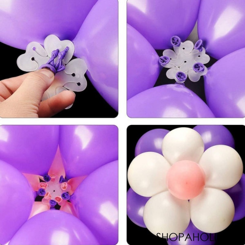(Pack Of 10) Birthday Decorating Flower Balloon Strip