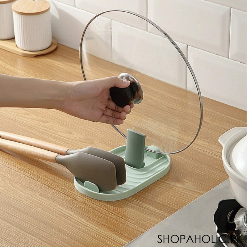 Multifunction Spoon Rest and Pot Lid Holder