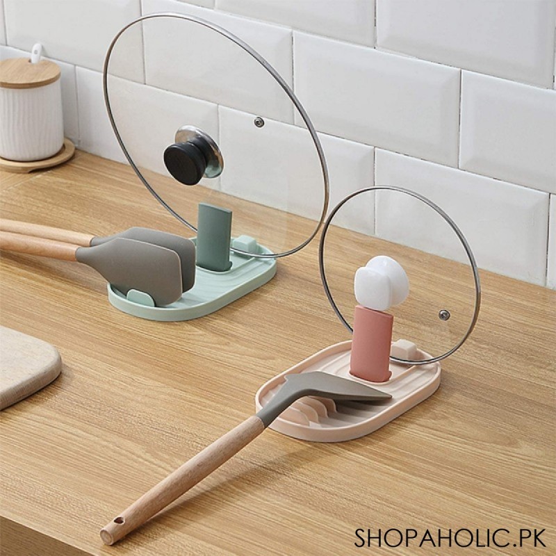 Multifunction Spoon Rest and Pot Lid Holder