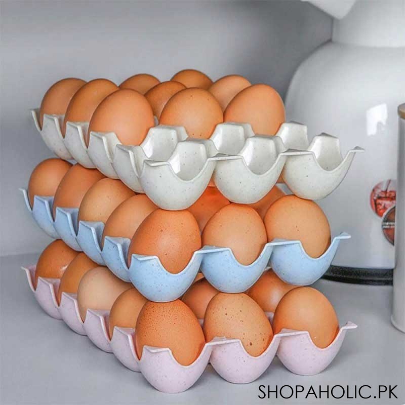 15-Grid Stackable Egg Tray Holder - 1 Piece