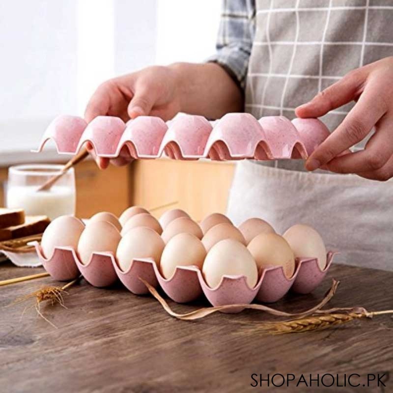 15-Grid Stackable Egg Tray Holder - 1 Piece