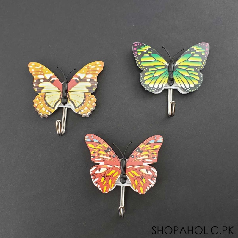(Set of 3) Butterfly Shape Sticky Hooks