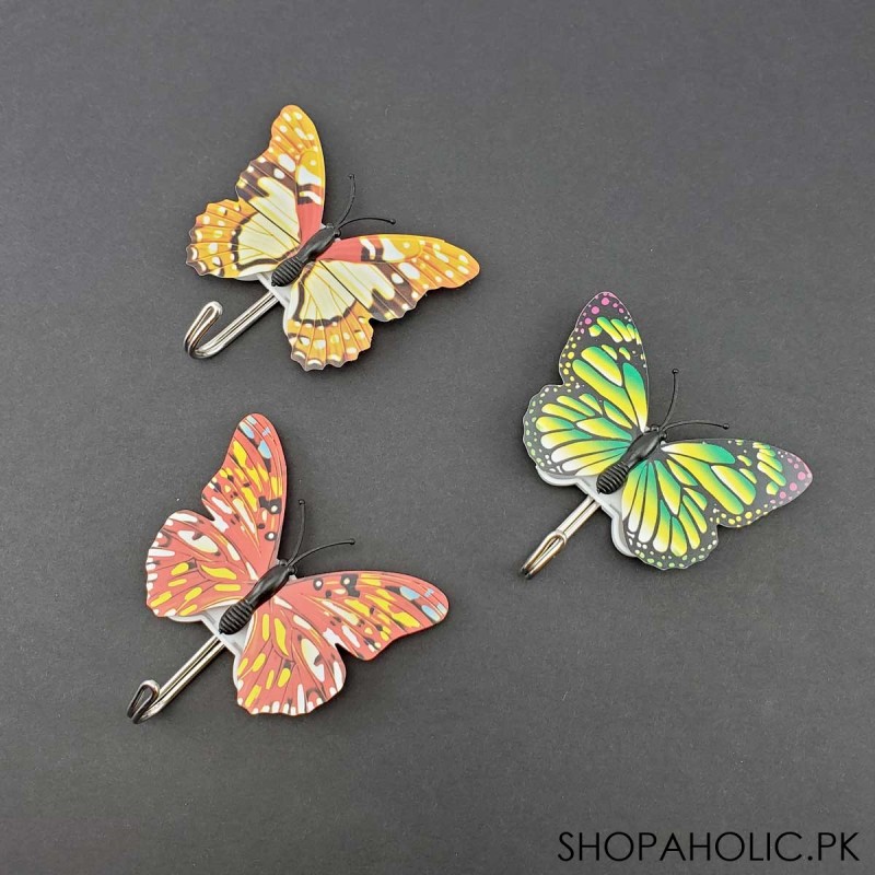 (Set of 3) Butterfly Shape Sticky Hooks